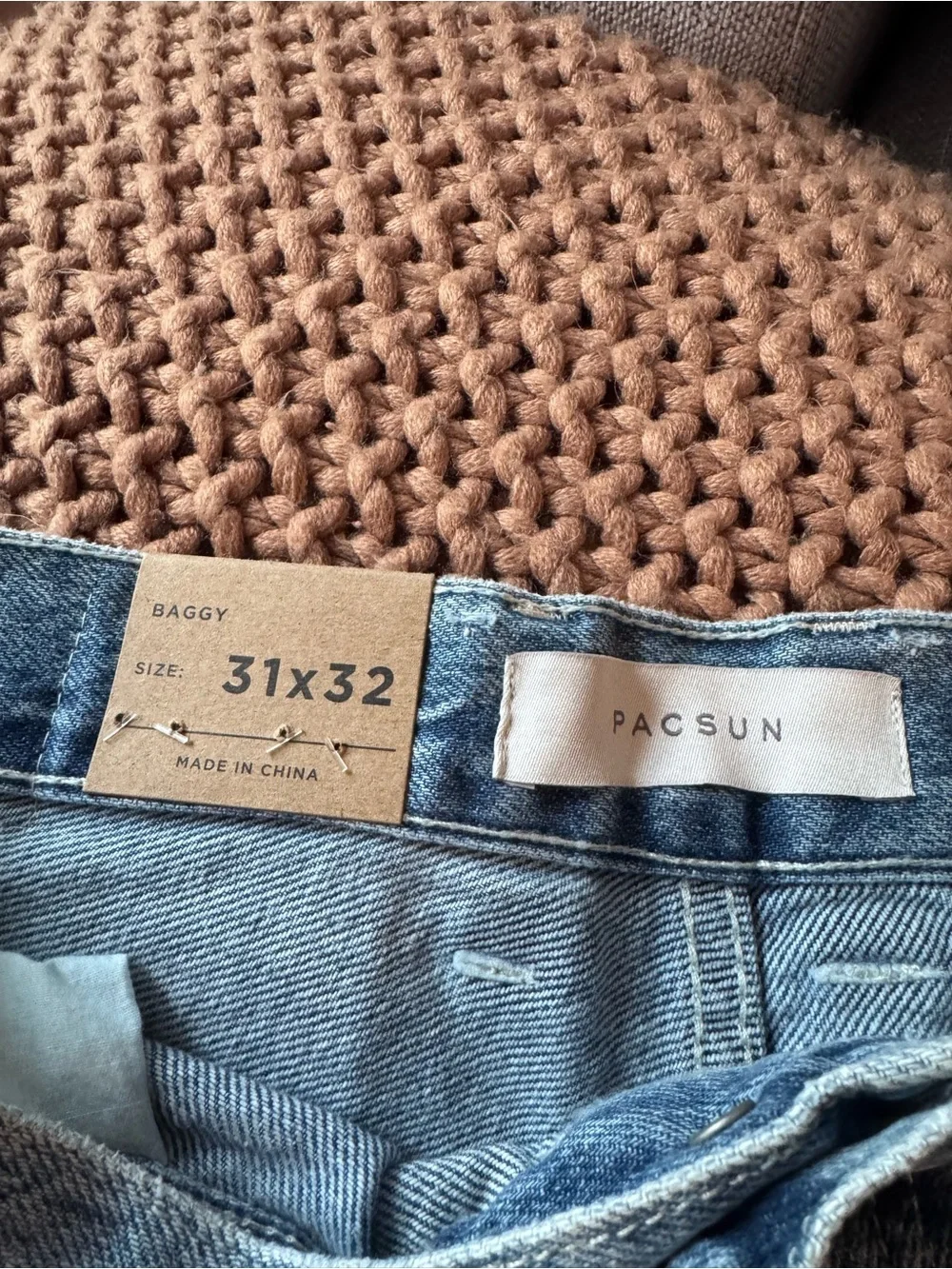 PacSun Baggy Jeans 31x32 Light Wash Wide Leg Denim NWT Streetwear